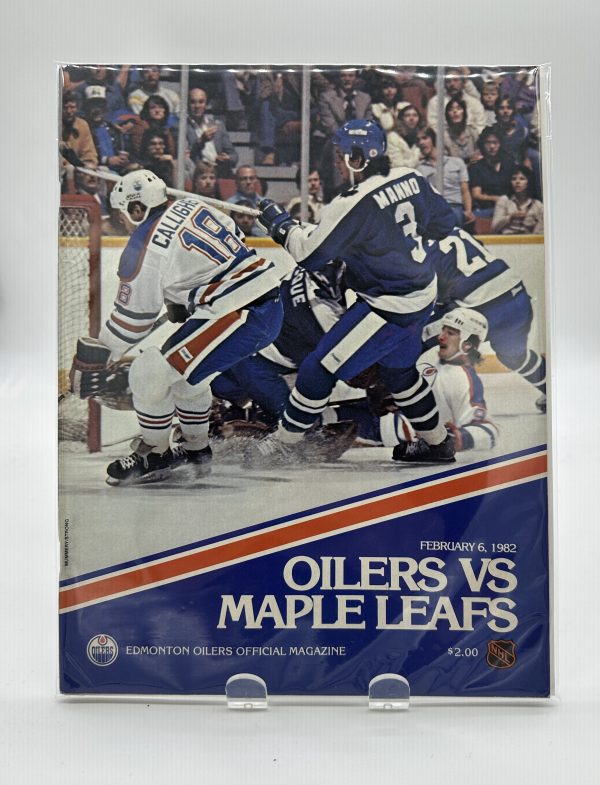 Edmonton Oilers Official Program February 6 1982 Vs. Maple Leafs